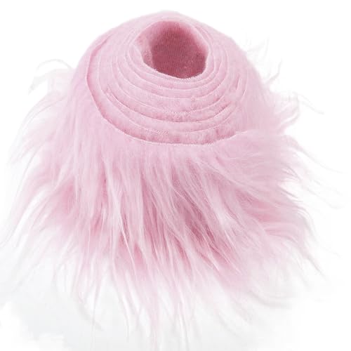 Furry Faux Kunstleder PlüSch Kunstfell Band Kunstpelz Fellstoff, 5cmx150cm/10cmx150cm Furry Faux Craft Plüschstoff Kunstleder,Plüsch Weiß Pelz DIY Dekoration Weihnachts (05,2 Stück 5x150cm) von Nocyclonic