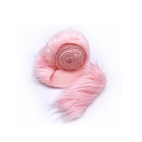 Furry Faux Kunstleder PlüSch Kunstfell Band Kunstpelz Fellstoff, 5cmx150cm/10cmx150cm Furry Faux Craft Plüschstoff Kunstleder,Plüsch Weiß Pelz DIY Dekoration Weihnachts (W,4 Stück 5x150cm) von Nocyclonic
