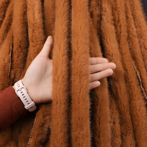 Kunstpelzband Kunstfell Band Breite Flauschige Stoffbesätze Weiche Zottelige Rollenstiele Pelzige Weihnachtsbänder Für Kleidungszubehör Dekoration Heimwerkerbedarf (K,40 Yard Vorschnitt) von Nocyclonic