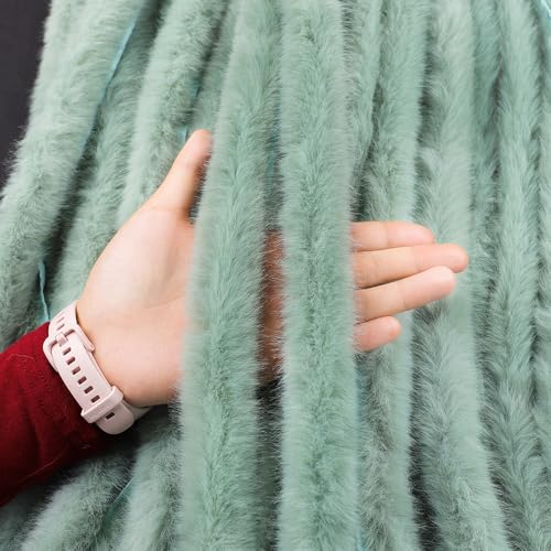Kunstpelzband Kunstfell Band Breite Flauschige Stoffbesätze Weiche Zottelige Rollenstiele Pelzige Weihnachtsbänder Für Kleidungszubehör Dekoration Heimwerkerbedarf (Q,40 Yard Vorschnitt) von Nocyclonic