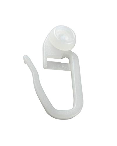 Nodeko Gardinenrollen mit Faltenhaken, Innenlaufrollen, Rollringe für Vorhangschienen mit Innenlauf, Ø der Rolle 8mm - 50 Stück Nodeko Gardinenrollen mit Faltenhaken, Innenlaufrollen, Rollringe für Vorhangschienen mit Innenlauf, Ø der Rolle 8mm - 50 Stück von Nodeko