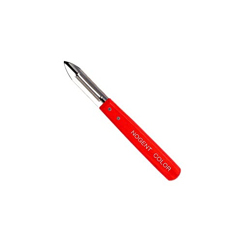 Nogent Schäler Schälmesser mit rotem Holzgriff Messer von Nogent