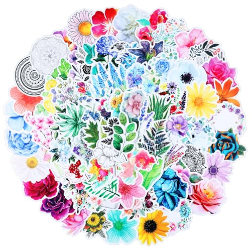 Nogeqi 100 Stück Blumen Aufkleber Frühjahr, Farbenfroh Blumen Sticker Frühling Flower Sticker Scrapbooking Blumenaufkleber 6 CM Sticker Kinder für Fotoalbum Scrapbook Laptop Gepäck Nogeqi 100 Stück Blumen Aufkleber Frühjahr, Farbenfroh Blumen Sticker Frühling Flower Sticker Scrapbooking Blumenaufkleber 6 CM Sticker Kinder für Fotoalbum Scrapbook Laptop Gepäck von Nogeqi