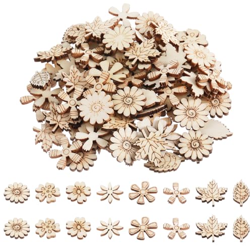Nogeqi 100 Stück blumen streudeko holz Confetti, holzanhänger zum bemalen, holzscheiben blumen holzblumen für DIY Crafts basteln tischdeko blumenstücke Christmas Wedding Birthday Nogeqi 100 Stück blumen streudeko holz Confetti, holzanhänger zum bemalen, holzscheiben blumen holzblumen für DIY Crafts basteln tischdeko blumenstücke Christmas Wedding Birthday von Nogeqi