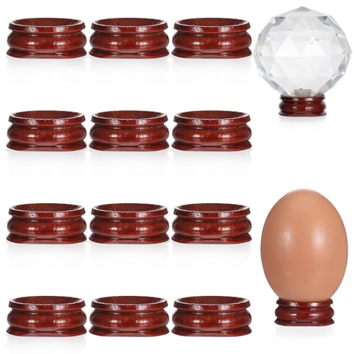 Nogeqi 12 Stück Holz Kugelhalter Halterung, 3 cm Klein Kugel Stand Rund Display Ständer Halter Staffelei, Kristallkugelständer aus Holz, Ballhalter für Kristallkugel Golfball Softball Tennisball Eier Nogeqi 12 Stück Holz Kugelhalter Halterung, 3 cm Klein Kugel Stand Rund Display Ständer Halter Staffelei, Kristallkugelständer aus Holz, Ballhalter für Kristallkugel Golfball Softball Tennisball Eier von Nogeqi