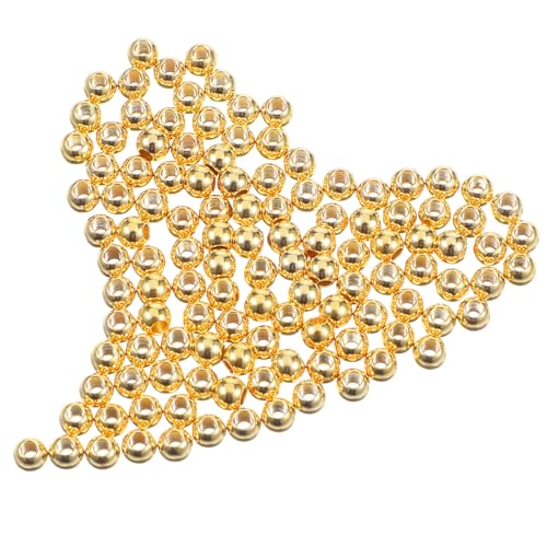 Nogeqi 120 Stück Quetschperlen Gold, 3mm Perlen Gold Schmuckperlen, Glatte Goldene Perlen Beads Set Für Ohrring Armband Ohrringe Halskette Machen Zubehör Nogeqi 120 Stück Quetschperlen Gold, 3mm Perlen Gold Schmuckperlen, Glatte Goldene Perlen Beads Set Für Ohrring Armband Ohrringe Halskette Machen Zubehör von Nogeqi