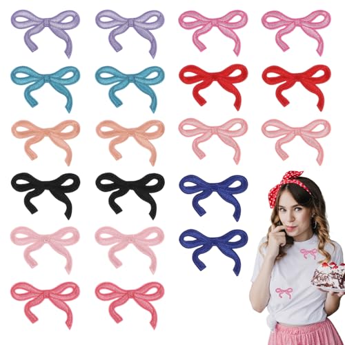 Nogeqi 20 x Schleifen-Aufnäher zum Aufbügeln, 10 Farben, zum Aufbügeln für Mädchen, Kleidung, Hüte, Hosen, Schuhe, Jeans, Hemden, Jacken, Rucksäcke, Taschen Nogeqi 20 x Schleifen-Aufnäher zum Aufbügeln, 10 Farben, zum Aufbügeln für Mädchen, Kleidung, Hüte, Hosen, Schuhe, Jeans, Hemden, Jacken, Rucksäcke, Taschen von Nogeqi