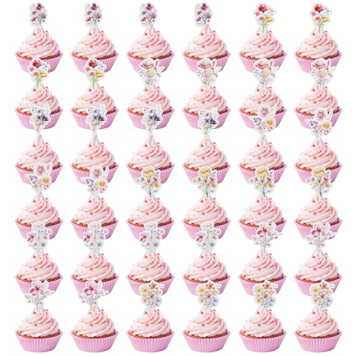 Nogeqi 36 Stück Bunte Tortendeko Blumen, Cupcake Deko Blumen Kuchen, Blüten Tortendeko Torte Wildblumen Cupcake Topper Aus Papier Für Hochzeit, Geburtstag, Baby Shower 9 Verschiedene Designs Nogeqi 36 Stück Bunte Tortendeko Blumen, Cupcake Deko Blumen Kuchen, Blüten Tortendeko Torte Wildblumen Cupcake Topper Aus Papier Für Hochzeit, Geburtstag, Baby Shower 9 Verschiedene Designs von Nogeqi