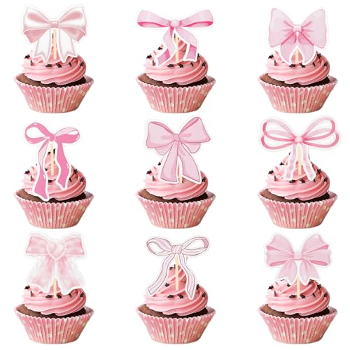 Nogeqi 36 Stück Rosa Schleife Tortendeko, Papier Rosa Schleife Cupcake Toppers, Schleife Cupcake Deko, Fliege Knoten Kuchen Deko für Hochzeit Braut Mädchen Geburtstag Party Kuchen Dekorationen Nogeqi 36 Stück Rosa Schleife Tortendeko, Papier Rosa Schleife Cupcake Toppers, Schleife Cupcake Deko, Fliege Knoten Kuchen Deko für Hochzeit Braut Mädchen Geburtstag Party Kuchen Dekorationen von Nogeqi