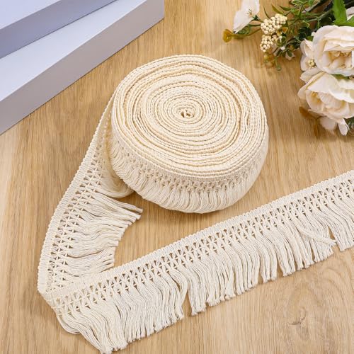 Nogeqi 4,5 m Boho-Fransenborte, Stoffbesatz, 5,8 cm breite Quastenborten zum Nähen, Boho-Band für Kleidung, Vorhänge, Lampenschirm, Kleid, Bastelarbeiten, Heimdekoration Nogeqi 4,5 m Boho-Fransenborte, Stoffbesatz, 5,8 cm breite Quastenborten zum Nähen, Boho-Band für Kleidung, Vorhänge, Lampenschirm, Kleid, Bastelarbeiten, Heimdekoration von Nogeqi