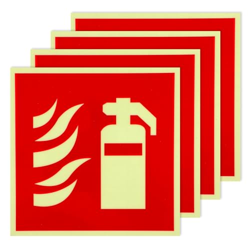 Nogeqi 4 Stück Piktogramm Feuerlöscher Nachleuchtend, Pvc Aufkleber Feuerlöscher Schild 150 x 150 mm Sicherheitsschilder für Haus Büro Baustelle und Auto Fluchtwegschilder Nogeqi 4 Stück Piktogramm Feuerlöscher Nachleuchtend, Pvc Aufkleber Feuerlöscher Schild 150 x 150 mm Sicherheitsschilder für Haus Büro Baustelle und Auto Fluchtwegschilder von Nogeqi