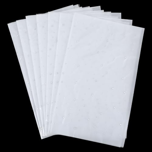 Nogeqi 7 Bögen Strasssteine zum Aufbügeln Silber Strass zum Aufbügeln, Glitzernde Hotfix Strass Aufkleber, Flache Runde Strass Transfer Patches Glitzersteine für Kleidung DIY-Basteln(2 mm, 3,5 mm) von Nogeqi