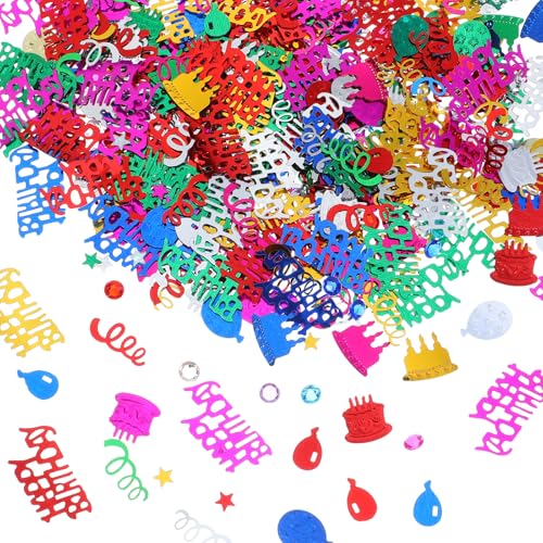 Nogeqi Konfetti Geburtstag Tischdeko 30g, Bunte Geburtstagsdeko Streudeko, Happy Birthday Deko Birthday Decorations, Glitzer Tischdeko Streudeko Für Torte, Geschenke & Dekoration Nogeqi Konfetti Geburtstag Tischdeko 30g, Bunte Geburtstagsdeko Streudeko, Happy Birthday Deko Birthday Decorations, Glitzer Tischdeko Streudeko Für Torte, Geschenke & Dekoration von Nogeqi