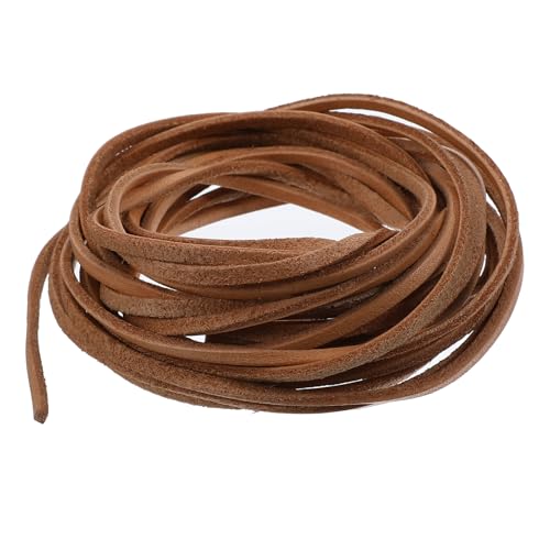 Nogeqi Lederband 3mm x 5 m Hochwertige Lederband für Ketten Echtes Leder Schnürsenkel Lederbänder Ketten, Flache Lederschnur, Vintage Leather Cord String Basteln für DIY Halskette Armband Schmuck Nogeqi Lederband 3mm x 5 m Hochwertige Lederband für Ketten Echtes Leder Schnürsenkel Lederbänder Ketten, Flache Lederschnur, Vintage Leather Cord String Basteln für DIY Halskette Armband Schmuck von Nogeqi