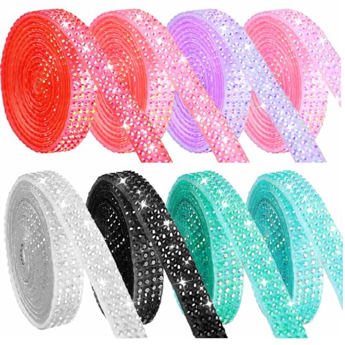 Nogeqi Strassband 8 Farben, Strasssteine Selbstklebend 8 Yards, Selbstklebende Strassbänder, Glitzer Kristall Strassband Glitzersteine Zum Kleben Für Diy Basteln, Handydekoration, Hochzeit, Party Nogeqi Strassband 8 Farben, Strasssteine Selbstklebend 8 Yards, Selbstklebende Strassbänder, Glitzer Kristall Strassband Glitzersteine Zum Kleben Für Diy Basteln, Handydekoration, Hochzeit, Party von Nogeqi