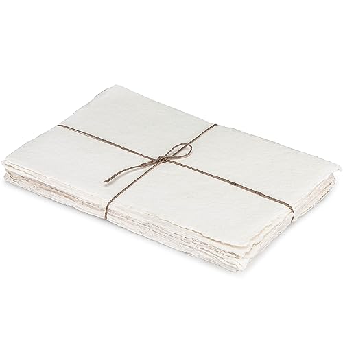 400 g/m² – 25 Baumwoll-Aquarellpapier, 17,8 x 12,7 cm, Kunstpapier, handgemachtes Papier, raues/Skizzierpapier, Büttenpapier aus unbehandelter ägyptischer Baumwolle, strukturiertes Papier, 400 g/m² – 25 Baumwoll-Aquarellpapier, 17,8 x 12,7 cm, Kunstpapier, handgemachtes Papier, raues/Skizzierpapier, Büttenpapier aus unbehandelter ägyptischer Baumwolle, strukturiertes Papier, von NomadCraftsCo.