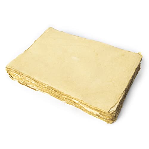 Leeres Vintage-Papier mit Blanko-Rand, handgefertigt, 75 Blatt recyceltes Baumwollpapier, leere Aquarellpapierkarten, 150 g/m² dickes und säurefreies antikes Papier Leeres Vintage-Papier mit Blanko-Rand, handgefertigt, 75 Blatt recyceltes Baumwollpapier, leere Aquarellpapierkarten, 150 g/m² dickes und säurefreies antikes Papier von NomadCraftsCo.
