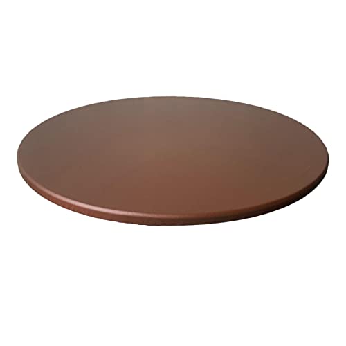 KONAMO Anti-Slip Runde Tischdecke, wasserdicht, 60 cm Durchmesser, kaffeefarben von KONAMO
