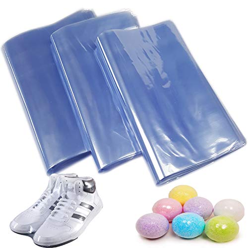 Schrumpffolie aus PVC, transparent, 35,1 x 45 cm, 40 Stück Schrumpffolie zum Verpacken von handgemachten Seifen, Schuhen, Kerzen, kleinen Geschenken, Bastelarbeiten Schrumpffolie aus PVC, transparent, 35,1 x 45 cm, 40 Stück Schrumpffolie zum Verpacken von handgemachten Seifen, Schuhen, Kerzen, kleinen Geschenken, Bastelarbeiten von None Brand