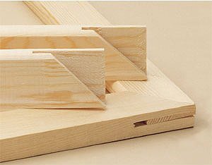 None Komplettes Keilrahmen-Set für Ölgemälde, 61 x 61 cm, Leinwand, Holzrahmen, Stretch, Do It Yourself von None