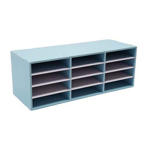 NoneDanGee 12 Fächer Briefablage, Büro Dokumenten Organizer aus PVC, Freistehend Schreibtisch Organizer, Schreibtischablage, Aktenablage, Zeitschriftenhalter, Gestuftes Regal, 80 * 30.8 * 30cm (Blau) NoneDanGee 12 Fächer Briefablage, Büro Dokumenten Organizer aus PVC, Freistehend Schreibtisch Organizer, Schreibtischablage, Aktenablage, Zeitschriftenhalter, Gestuftes Regal, 80 * 30.8 * 30cm (Blau) von NoneDanGee