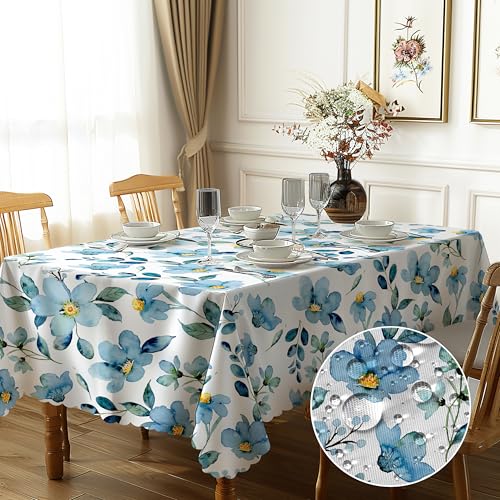 Tischdecke Rechteckig Abwaschbar Tischdecke Wetterfest Gartentischdecke Tischdecke Outdoor Polyester Florals Tischdecke für Küche Garten Café Esszimmer 110x140cm Tischdecke Rechteckig Abwaschbar Tischdecke Wetterfest Gartentischdecke Tischdecke Outdoor Polyester Florals Tischdecke für Küche Garten Café Esszimmer 110x140cm von Nookery