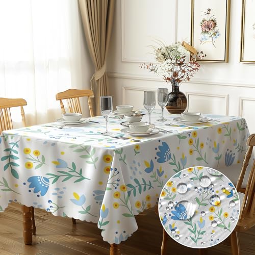 Tischdecke Rechteckig Abwaschbar Tischdecke Wetterfest Gartentischdecke Tischdecke Outdoor Polyester Florals Tischdecke für Küche Garten Café Esszimmer 110x140cm Tischdecke Rechteckig Abwaschbar Tischdecke Wetterfest Gartentischdecke Tischdecke Outdoor Polyester Florals Tischdecke für Küche Garten Café Esszimmer 110x140cm von Nookery