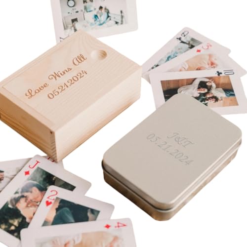 Personalisierte Pokerkarten – Pokerkarten mit Hochzeitsmotiv, personalisierte Pokerkarten mit Foto, für Partys, Hochzeiten und mehr, Gästebuch-Alternative, personalisierte Fotobuch-Idee Personalisierte Pokerkarten – Pokerkarten mit Hochzeitsmotiv, personalisierte Pokerkarten mit Foto, für Partys, Hochzeiten und mehr, Gästebuch-Alternative, personalisierte Fotobuch-Idee von Noonedibs