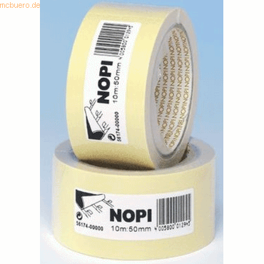 6 x Nopi Klebeband doppelseitig 10mx50mm von Nopi