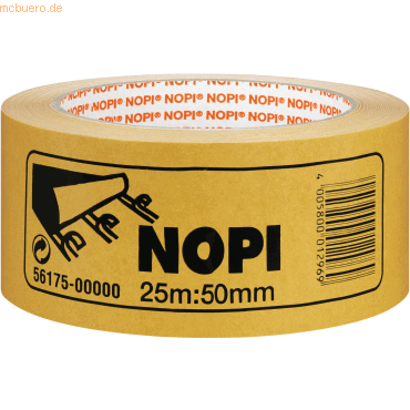 6 x Nopi Klebeband doppelseitig 25mx50mm von Nopi