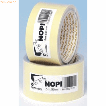 6 x Nopi Klebeband doppelseitig 5mx50mm von Nopi