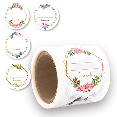 Etiketten Selbstklebend 100 Stück d5cm, Klebe-Etiketten zum Beschriften von Einmach-Gläsern, Aufkleber Marmeladenglas Beschriftbar, Gewürzetiketten Rund „Homemade“ Etiketten Selbstklebend 100 Stück d5cm, Klebe-Etiketten zum Beschriften von Einmach-Gläsern, Aufkleber Marmeladenglas Beschriftbar, Gewürzetiketten Rund „Homemade“ von Nord Tape