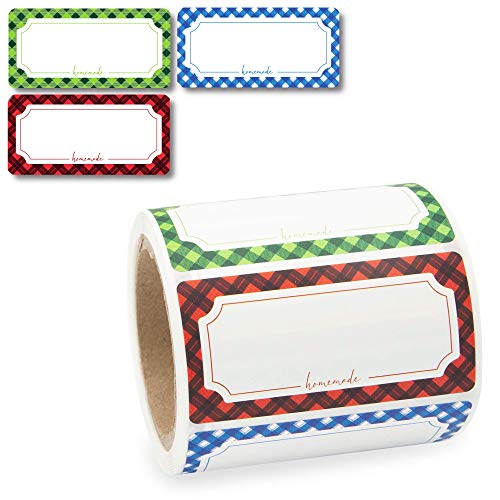 Etiketten Selbstklebend 200 Stück, Klebe-Etiketten zum Beschriften von Einmach-Gläsern, Aufkleber Marmeladenglas Beschriftbar, Gewürzetiketten 60x30mm „Homemade“ Etiketten Selbstklebend 200 Stück, Klebe-Etiketten zum Beschriften von Einmach-Gläsern, Aufkleber Marmeladenglas Beschriftbar, Gewürzetiketten 60x30mm „Homemade“ von Nord Tape