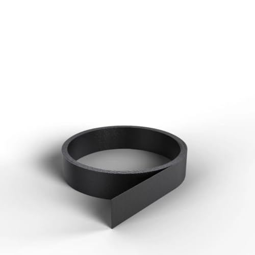 Nordlinger Pro Smart Profile 840037 Klebeband, PVC, 3 x 0,4 cm x 10 m, Schwarz, Wand-Finish von Nordlinger Pro