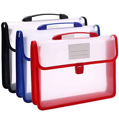 3 Stück A4 Druckknopf-Geldbörse, Kunststoff-Ordner, Poly-Taschen, Umschlag,Erweiterbare Aktenordner mit Knopf und Tragbarem Griff,Dokumenten-Organizer 3 Stück A4 Druckknopf-Geldbörse, Kunststoff-Ordner, Poly-Taschen, Umschlag,Erweiterbare Aktenordner mit Knopf und Tragbarem Griff,Dokumenten-Organizer von NORDUN