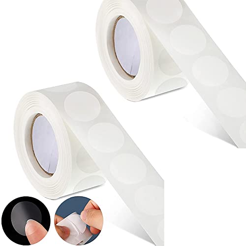 Norhogo 1000 runde Aufkleber, transparente runde Klebeetiketten für Verschluss Verpackungen, für runde Geschenkverpackungen zum Versiegeln von Bastelumschlägen (25 mm) von Norhogo