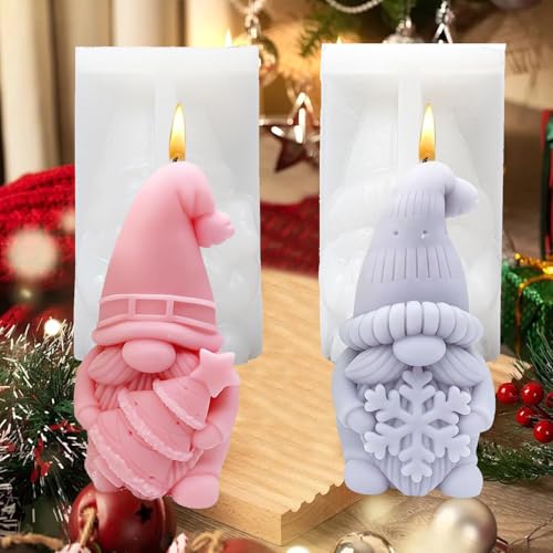 Norhogo 2 Stück silikonformen gießformen weihnachten wichtel, weihnachten wichtel kerzenformen zum gießen, gießformen silikon wichtel für Kerzenherstellung, Handgefertigte Seife, DIY Handwerk Norhogo 2 Stück silikonformen gießformen weihnachten wichtel, weihnachten wichtel kerzenformen zum gießen, gießformen silikon wichtel für Kerzenherstellung, Handgefertigte Seife, DIY Handwerk von Norhogo