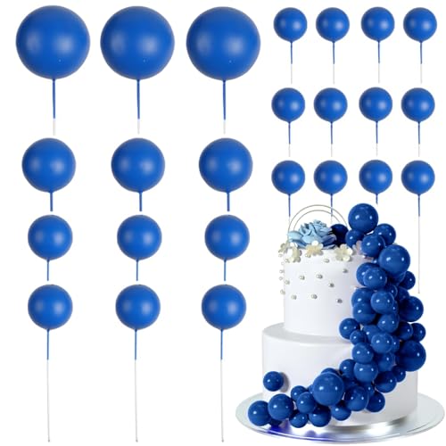 Norhogo 30 Stück Mini Blau Schaumstoff Ballon Cupcake DIY Ball Topper DIY Kuchen Einsatz Topper Backen Dekoration, Mini Ballons Kuchen Topper Kuchen Dekorationen für Geburtstag Party Jahrestag Kuchen Norhogo 30 Stück Mini Blau Schaumstoff Ballon Cupcake DIY Ball Topper DIY Kuchen Einsatz Topper Backen Dekoration, Mini Ballons Kuchen Topper Kuchen Dekorationen für Geburtstag Party Jahrestag Kuchen von Norhogo