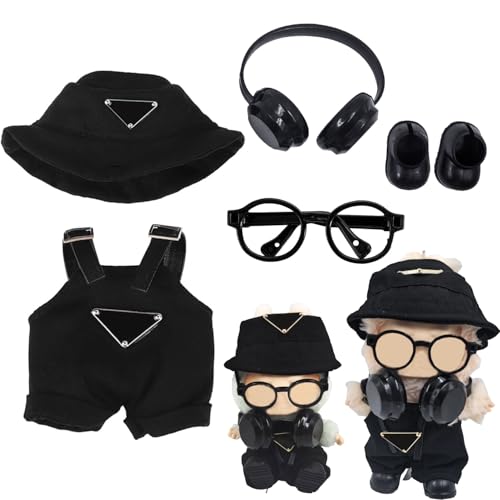 Norhogo 5 Stück Kuscheltier Kleidung Outfit, Modische Puppenkleidung mit Overall Mütze Brillen Schuhe Kopfhörer geeignet für Plüschpuppen 17cm Labbu Plush Puppen DIY Kinder Geschenke, Ohne Puppe Norhogo 5 Stück Kuscheltier Kleidung Outfit, Modische Puppenkleidung mit Overall Mütze Brillen Schuhe Kopfhörer geeignet für Plüschpuppen 17cm Labbu Plush Puppen DIY Kinder Geschenke, Ohne Puppe von Norhogo
