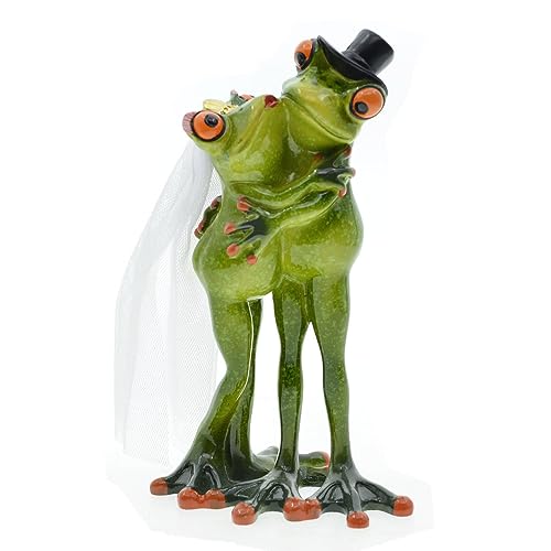 Norhogo Frosch Brautpaar, Liebe, Hochzeit, Deko Brautpaar Frosch Hochzeitspaar Frosch mit Schleier und Zylinder, 16.5cm Norhogo Frosch Brautpaar, Liebe, Hochzeit, Deko Brautpaar Frosch Hochzeitspaar Frosch mit Schleier und Zylinder, 16.5cm von Norhogo