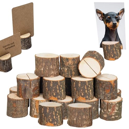 Norhogo 20 Stück Tischkartenhalter Holz, fotoaufsteller, holzfuß für tischkalender, holzständer für karten - Fotohalter Aus Holz Kartenhalter Fotohalter Menükarten Halter für Hochzeit Deko Norhogo 20 Stück Tischkartenhalter Holz, fotoaufsteller, holzfuß für tischkalender, holzständer für karten - Fotohalter Aus Holz Kartenhalter Fotohalter Menükarten Halter für Hochzeit Deko von Norhogo