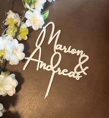 NoriKids Cake-Topper personalisiert & handgefertigt | Tortenstecker aus Acryl | Tortendeko Hochzeit | eure Namen als Namenszug | individuelle Hochzeitsdeko | personalisierte Geschenke NoriKids Cake-Topper personalisiert & handgefertigt | Tortenstecker aus Acryl | Tortendeko Hochzeit | eure Namen als Namenszug | individuelle Hochzeitsdeko | personalisierte Geschenke von NoriKids