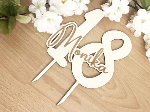 NoriKids Cake-Topper personalisiert & handgefertigt | Tortenstecker aus Holz | Tortendeko Geburtstag | Jahreszahl & Namen | individuelle Geburtstagsdeko | personalisierte Geschenke NoriKids Cake-Topper personalisiert & handgefertigt | Tortenstecker aus Holz | Tortendeko Geburtstag | Jahreszahl & Namen | individuelle Geburtstagsdeko | personalisierte Geschenke von NoriKids