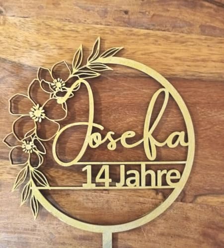 NoriKids Cake-Topper personalisiert & handgefertigt | Tortenstecker aus Holz | Tortendeko Geburtstag | Kranz mit Blumen, Name & Alter | individuelle Geburtstagsdeko | personalisierte Geschenke NoriKids Cake-Topper personalisiert & handgefertigt | Tortenstecker aus Holz | Tortendeko Geburtstag | Kranz mit Blumen, Name & Alter | individuelle Geburtstagsdeko | personalisierte Geschenke von NoriKids