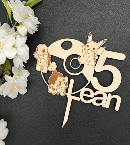 NoriKids Cake-Topper personalisiert & handgefertigt | Tortenstecker aus Holz | Tortendeko Geburtstag | Taschenmonster mit Namen & Alter | individuelle Geburtstagsdeko | personalisierte Geschenke NoriKids Cake-Topper personalisiert & handgefertigt | Tortenstecker aus Holz | Tortendeko Geburtstag | Taschenmonster mit Namen & Alter | individuelle Geburtstagsdeko | personalisierte Geschenke von NoriKids