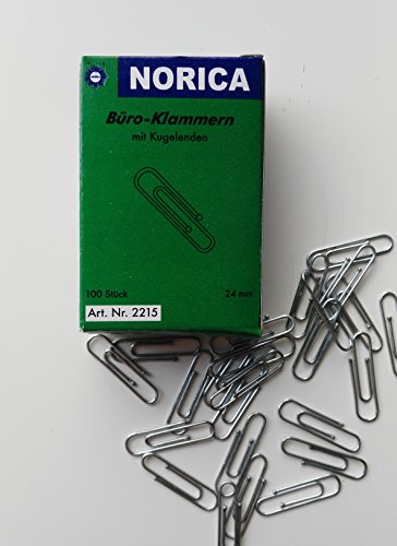 NORICA 2215 Büroklammern 24 mm verzinkt rund NORICA 2215 Büroklammern 24 mm verzinkt rund von NORICA