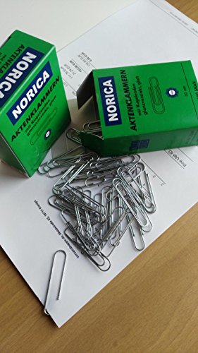 NORICA 2260 Büroklammern 50 mm verzinkt rund NORICA 2260 Büroklammern 50 mm verzinkt rund von Norica