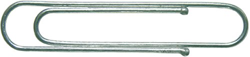 NORICA Büroklammer, rund, Metall, glanzverzinkt, Länge: 24 mm (1.000 Stück), Sie erhalten 1 Packung á 1000 Stück von Norica
