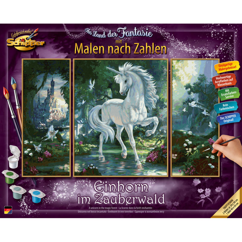 Mnz - Einhorn Im Zauberwald (Triptychon) von Noris Spiele