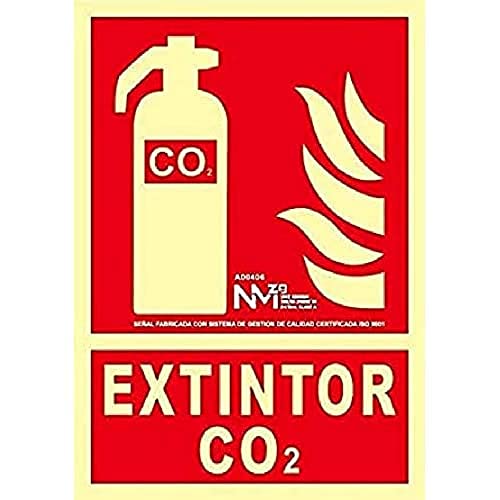 Normaluz A00406 Feuerlöscher, CO2, Klasse A, PVC, 1 mm, 21 x 30 cm, mit CTE, RIPCI und geeignet für neue Gesetze von Normaluz